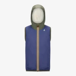 K-WAY P. Le Vrai 3.0 Orlan Orsetto - Jackets - Vest - Kid Unisex - Ecru-Green B-Blue M Best Sale