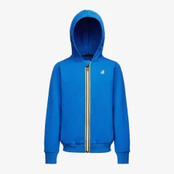 K-WAY P. Le Vrai Arnel Poly Cotton - Fleece - Jacket - Kid Unisex - Blue Royal Marine Shop