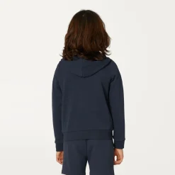 K-WAY P. Le Vrai Arnel Poly Cotton - Fleece - Jacket - Kid Unisex - Blue Depth Flash Sale