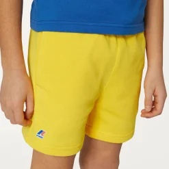 K-WAY P. Le Vrai Dorian Poly Cotton - Shorts - Sportshorts - Kid Unisex - Yellow Dk New