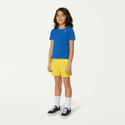 K-WAY P. Le Vrai Dorian Poly Cotton - Shorts - Sportshorts - Kid Unisex - Yellow Dk New