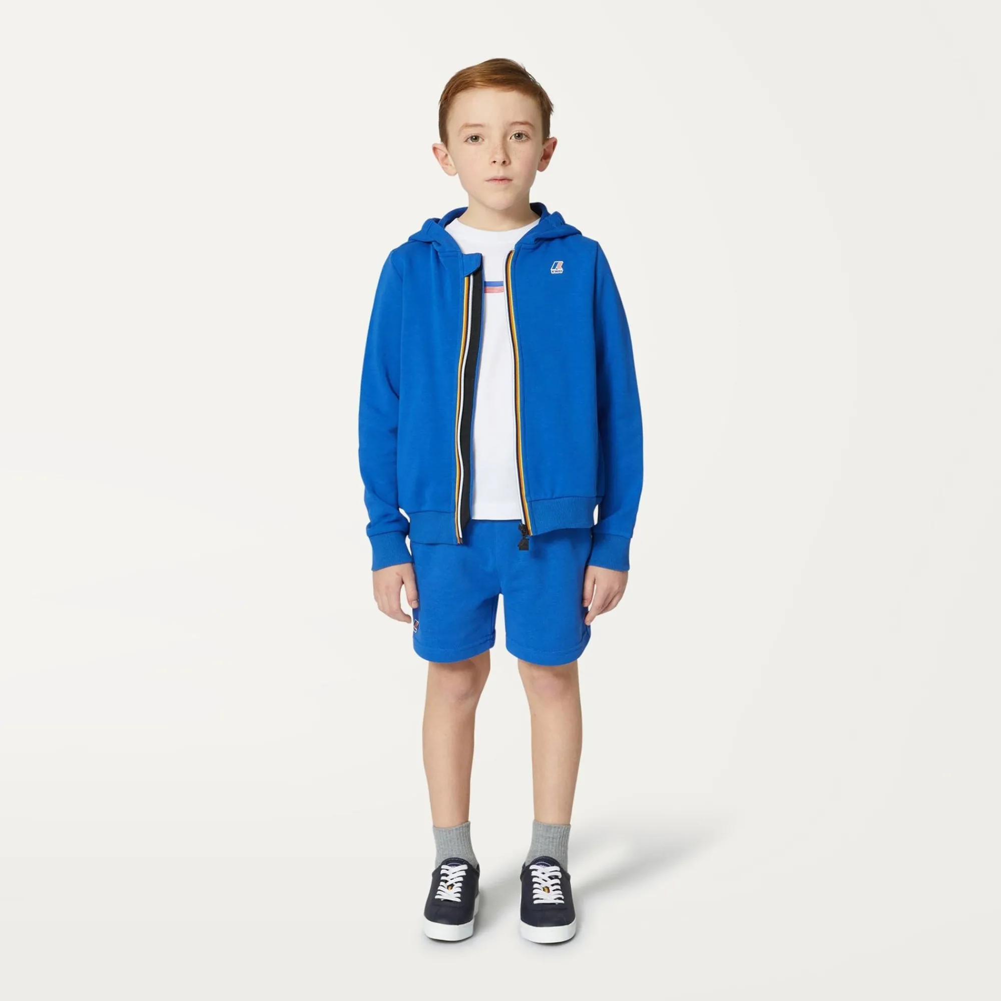 K-WAY P. Le Vrai Dorian Poly Cotton - Shorts - Sportshorts - Kid Unisex - Blue Royal Marine Flash Sale