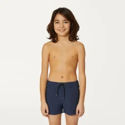 K-WAY P. Le Vrai Olivier - Bathing Suits - Swimming Trunk - Boy - Blue Depth Store