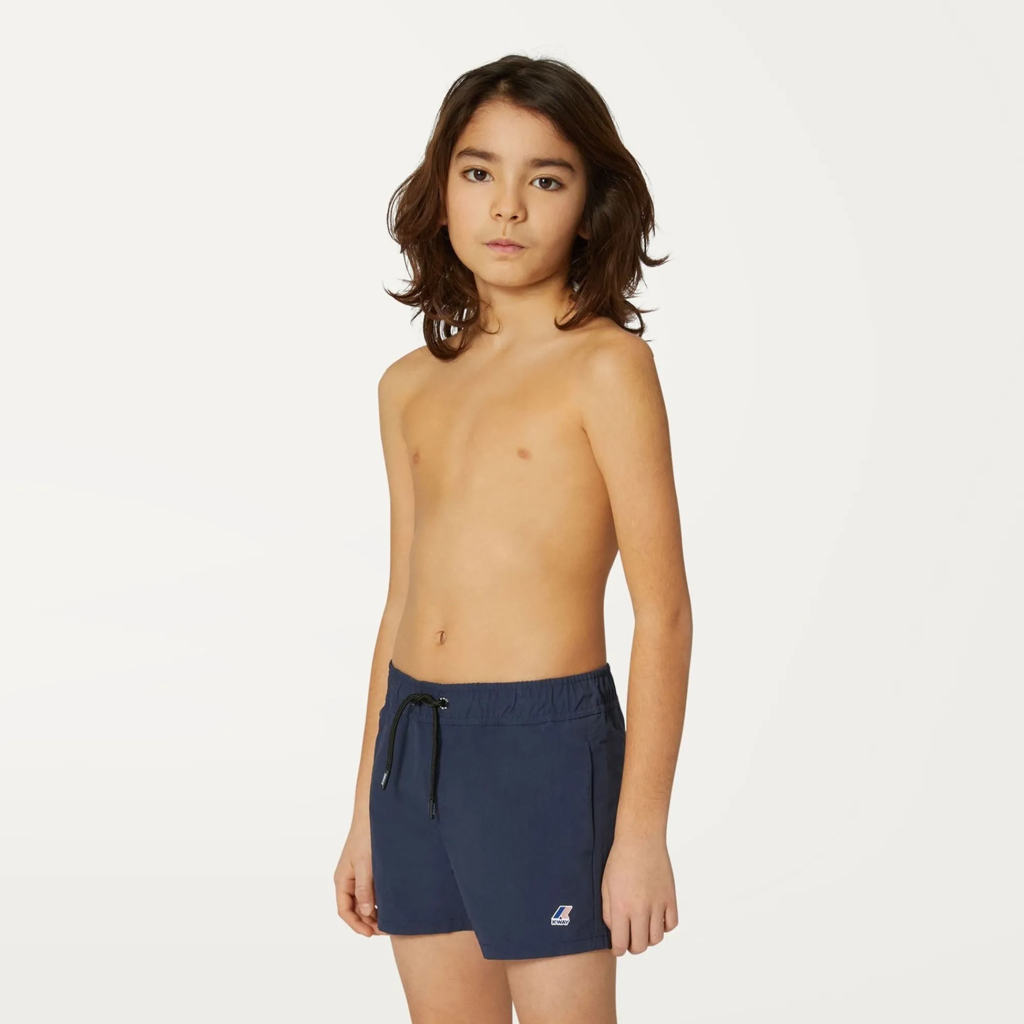 K-WAY P. Le Vrai Olivier - Bathing Suits - Swimming Trunk - Boy - Blue Depth Store