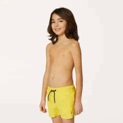 K-WAY P. Le Vrai Olivier - Bathing Suits - Swimming Trunk - Boy - Yellow Dk Cheap