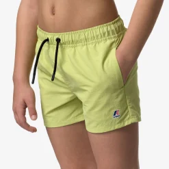 K-WAY P. Le Vrai Olivier - Bathing Suits - Swimming Trunk - Boy - Green Celery Sale