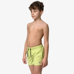 K-WAY P. Le Vrai Olivier - Bathing Suits - Swimming Trunk - Boy - Green Celery Sale