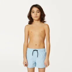 K-WAY P. Le Vrai Olivier - Bathing Suits - Swimming Trunk - Boy - Azure Lt Marine New