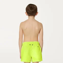 K-WAY P. Le Vrai Olivier Fluo - Bathing Suits - Swimming Trunk - Boy - Yellow Soleil Store