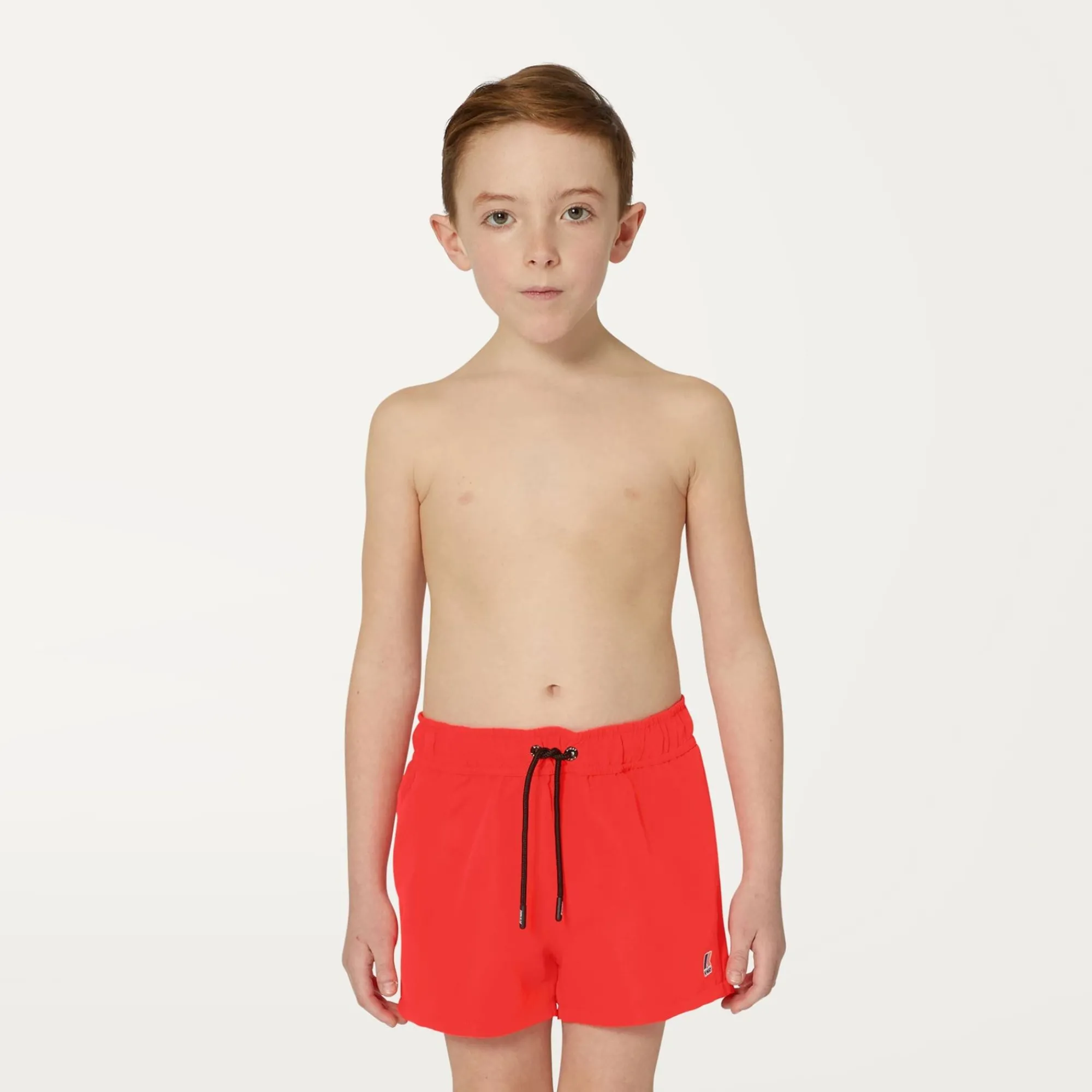 K-WAY P. Le Vrai Olivier Fluo - Bathing Suits - Swimming Trunk - Boy - Red Papavero Cheap