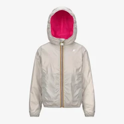 K-WAY P. Lily Eco Plus Reversible Fluo - Jackets - Short - Girl - Fucsia Fluo Cheap