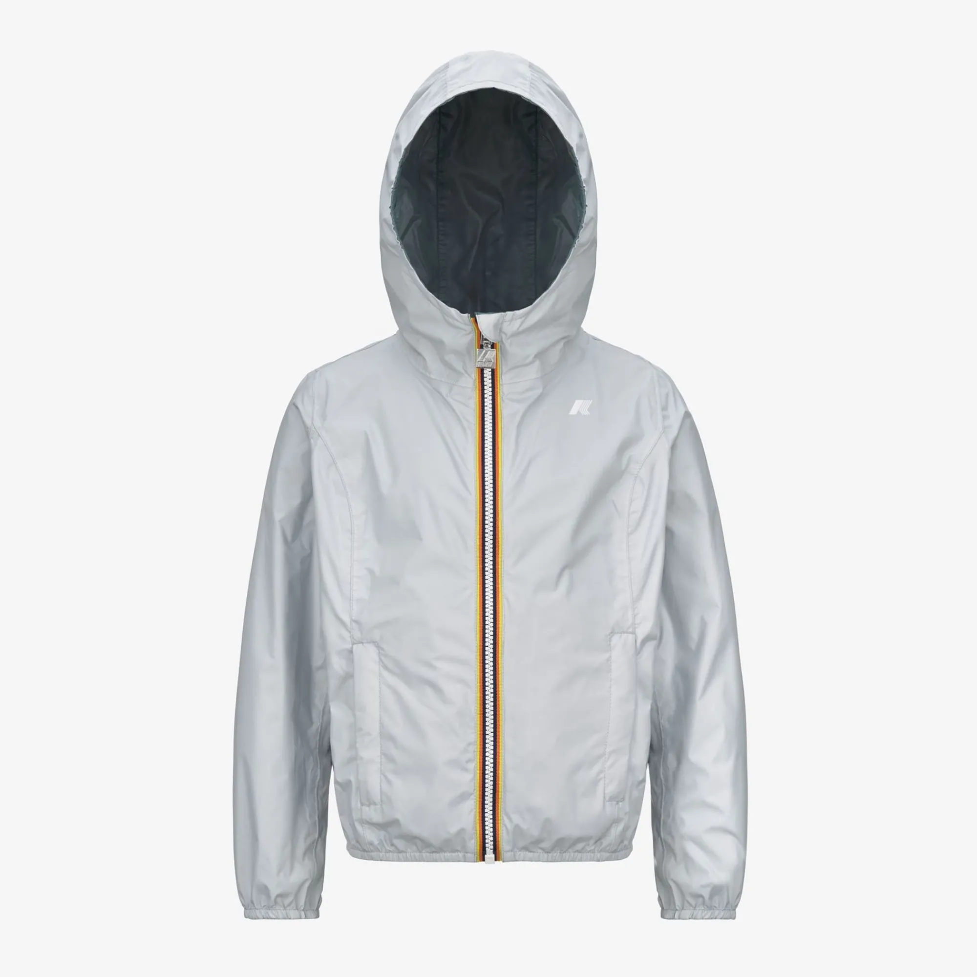 K-WAY P. Lily Plus.2 Reversible - Jackets - Short - Girl - Grey S-Green P Sale