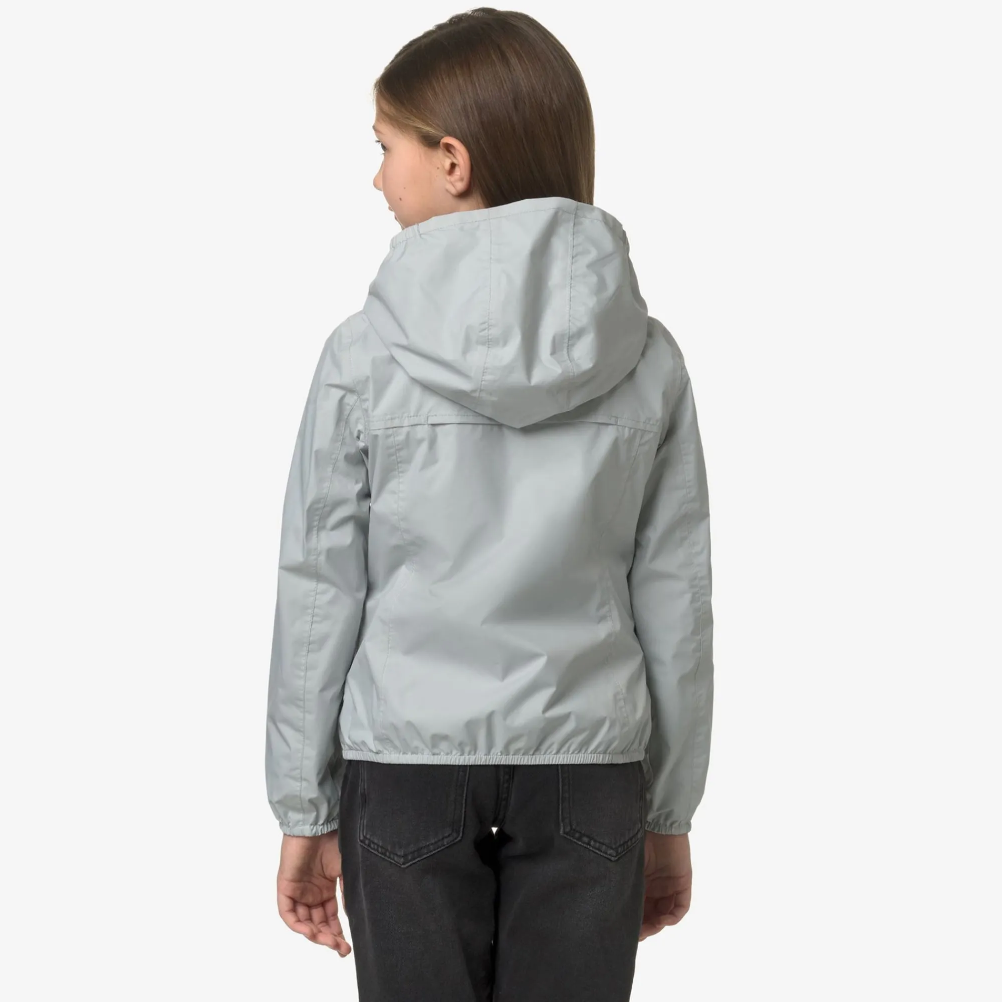 K-WAY P. Lily Plus.2 Reversible - Jackets - Short - Girl - Grey S-Green P Sale