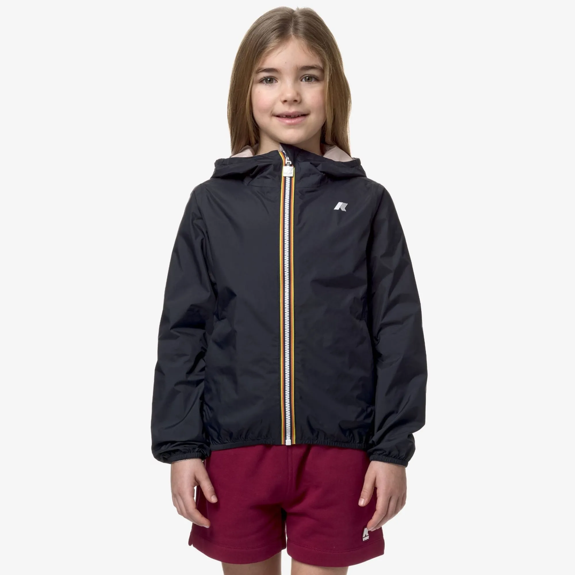 K-WAY P. Lily Plus.2 Reversible - Jackets - Short - Girl - Blue D-Pink Store
