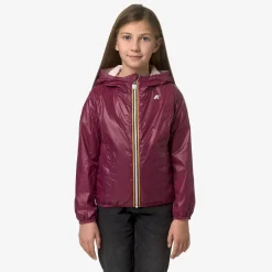 K-WAY P. Lily Plus.2 Reversible - Jackets - Short - Girl - Pink Gardenia-Red Dk Cheap