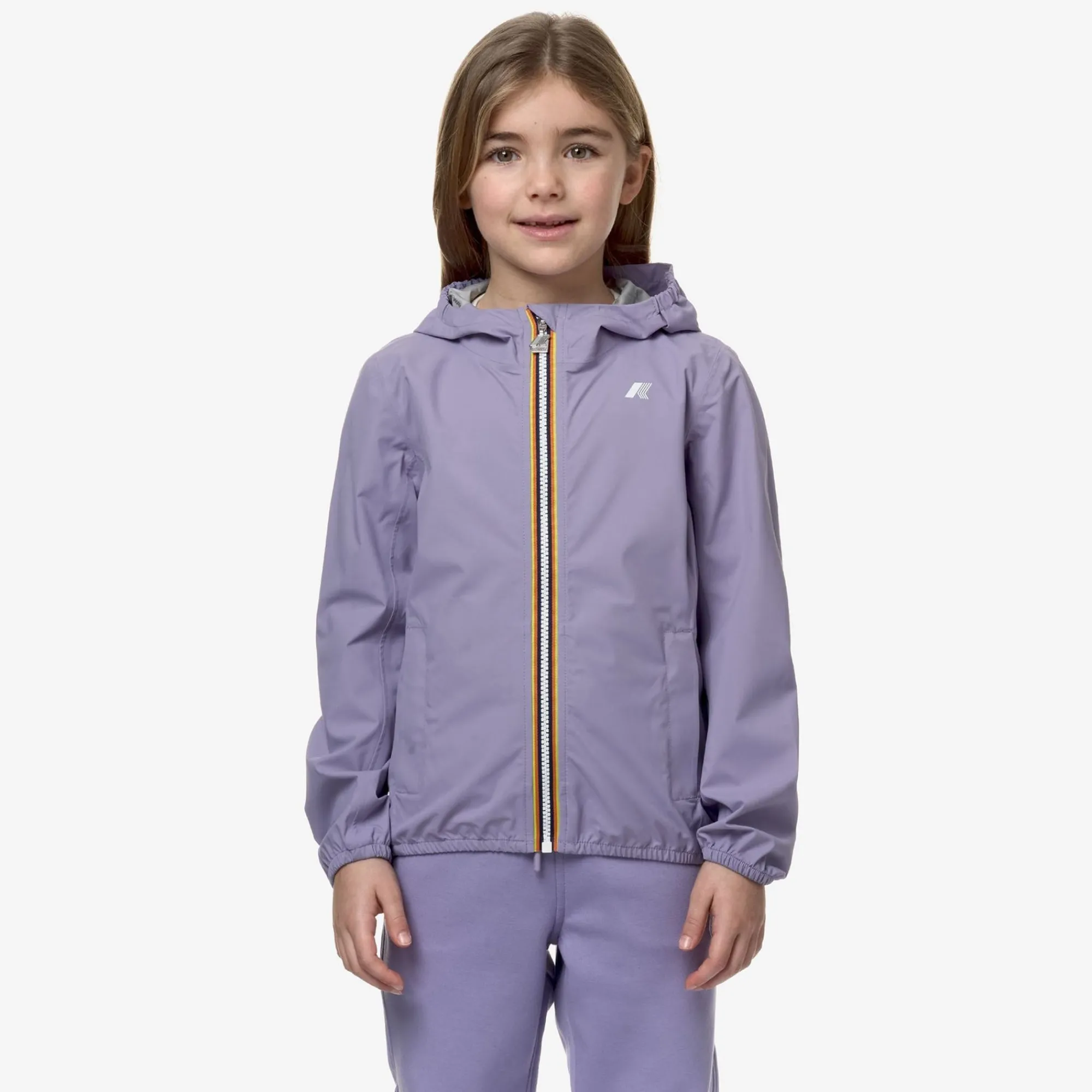 K-WAY P. Lily Stretch Dot - Jackets - Short - Girl - Violet Glicine Fashion