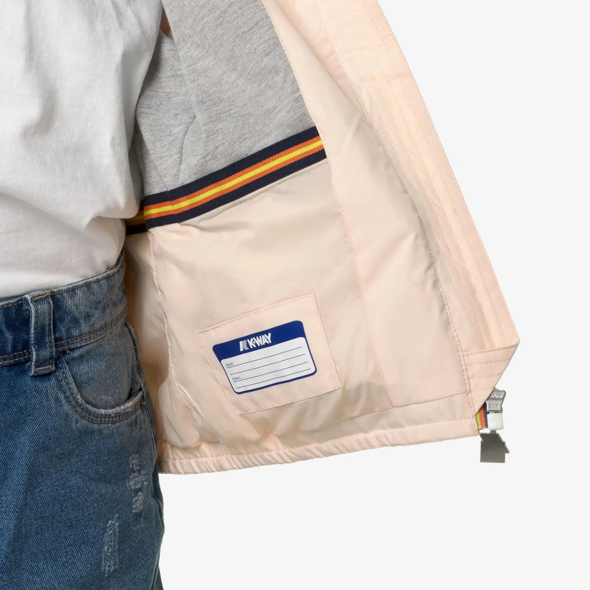 K-WAY P. Lily Stretch Poly Jersey - Jackets - Short - Girl - Pink Gardenia Best