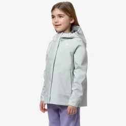 K-WAY P. Madlaine Bonded Jersey - Jackets - Short - Girl - Grey Sage Fashion
