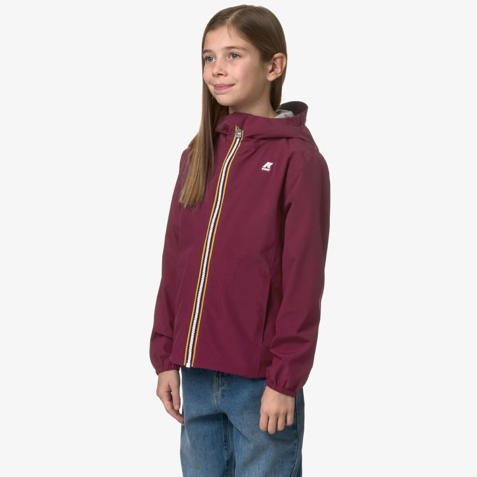 K-WAY P. Marguerite Stretch Poly Jersey - Jackets - Mid - Girl - Red Dk Best