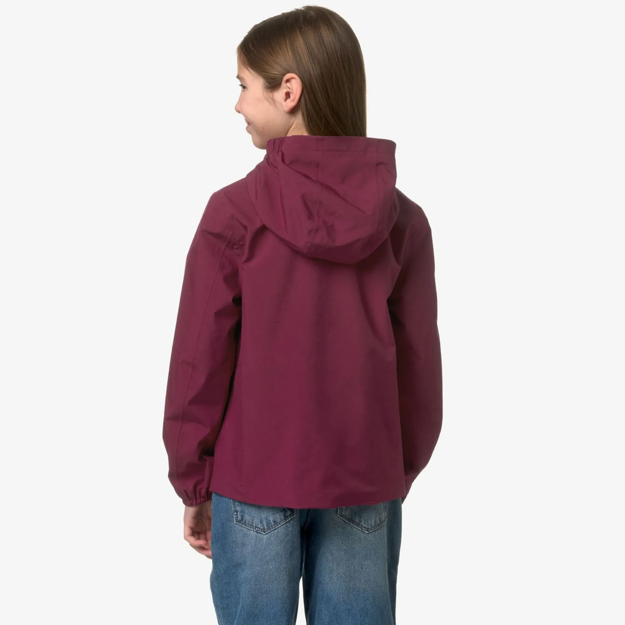 K-WAY P. Marguerite Stretch Poly Jersey - Jackets - Mid - Girl - Red Dk Best
