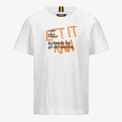 K-WAY P. Odom Let It Rain - T-Shirtstop - T-Shirt - Boy - White Cheap