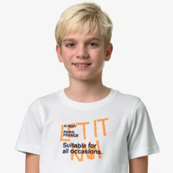 K-WAY P. Odom Let It Rain - T-Shirtstop - T-Shirt - Boy - White Cheap