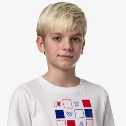K-WAY P. Odom Puzzle - T-Shirtstop - T-Shirt - Boy - White Cheap