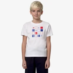 K-WAY P. Odom Puzzle - T-Shirtstop - T-Shirt - Boy - White Cheap