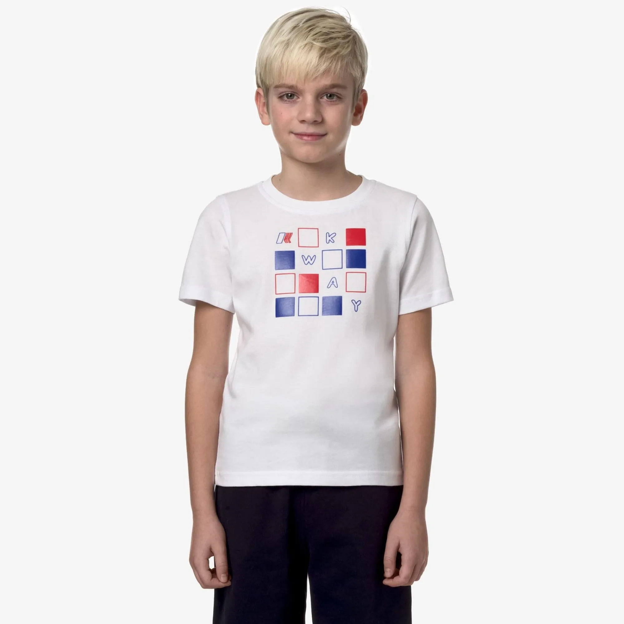 K-WAY P. Odom Puzzle - T-Shirtstop - T-Shirt - Boy - White Cheap