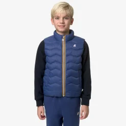 K-WAY P. Valen Quilted Warm - Jackets - Vest - Boy - Blue Fiord Discount