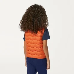 K-WAY P. Valen Quilted Warm - Jackets - Vest - Boy - Orange Copper Best Sale