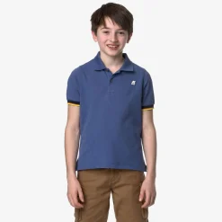 K-WAY P. Vincent - Polo Shirts - Polo - Boy - Blue Fiord Best Sale