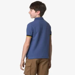 K-WAY P. Vincent - Polo Shirts - Polo - Boy - Blue Fiord Best Sale