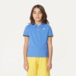 K-WAY P. Vincent - Polo Shirts - Polo - Boy - Blue Ultramarine Discount