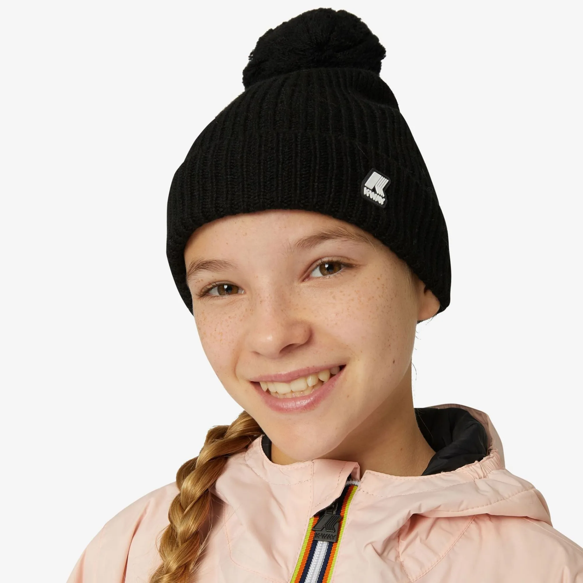 K-WAY P. Vincienne Cardigan Stitch - Headwear - Hat - Girl - Black Pure Best Sale