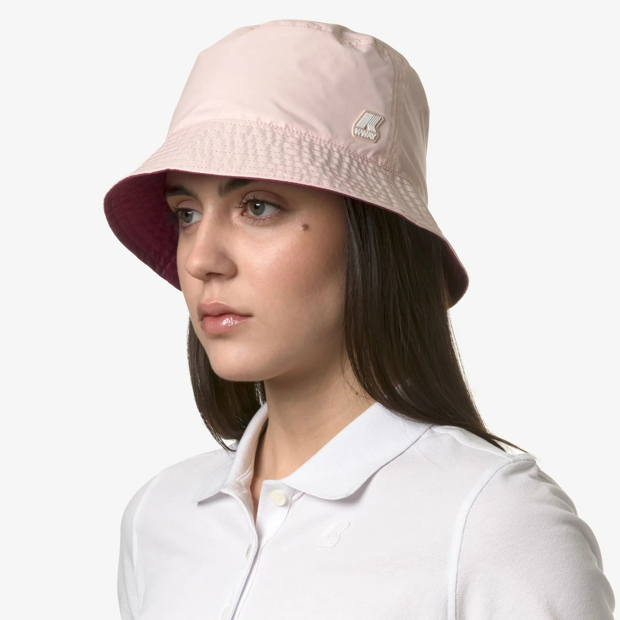 K-WAY Pascalle Plus Reversible - Headwear - Hat - Unisex - Pink Gardenia-Red Dk Outlet