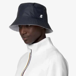 K-WAY Pascalle Plus Reversible - Headwear - Hat - Unisex - White-Blue Depth Cheap
