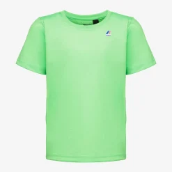 K-WAY P.Le Vrai Edouard Fluo - T-Shirtstop - T-Shirt - Kid Unisex - Green Fluo Online