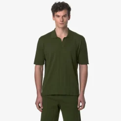 K-WAY Pleynel Knitted - Knitwear - Polo - Unisex - Green Sphagnum Shop