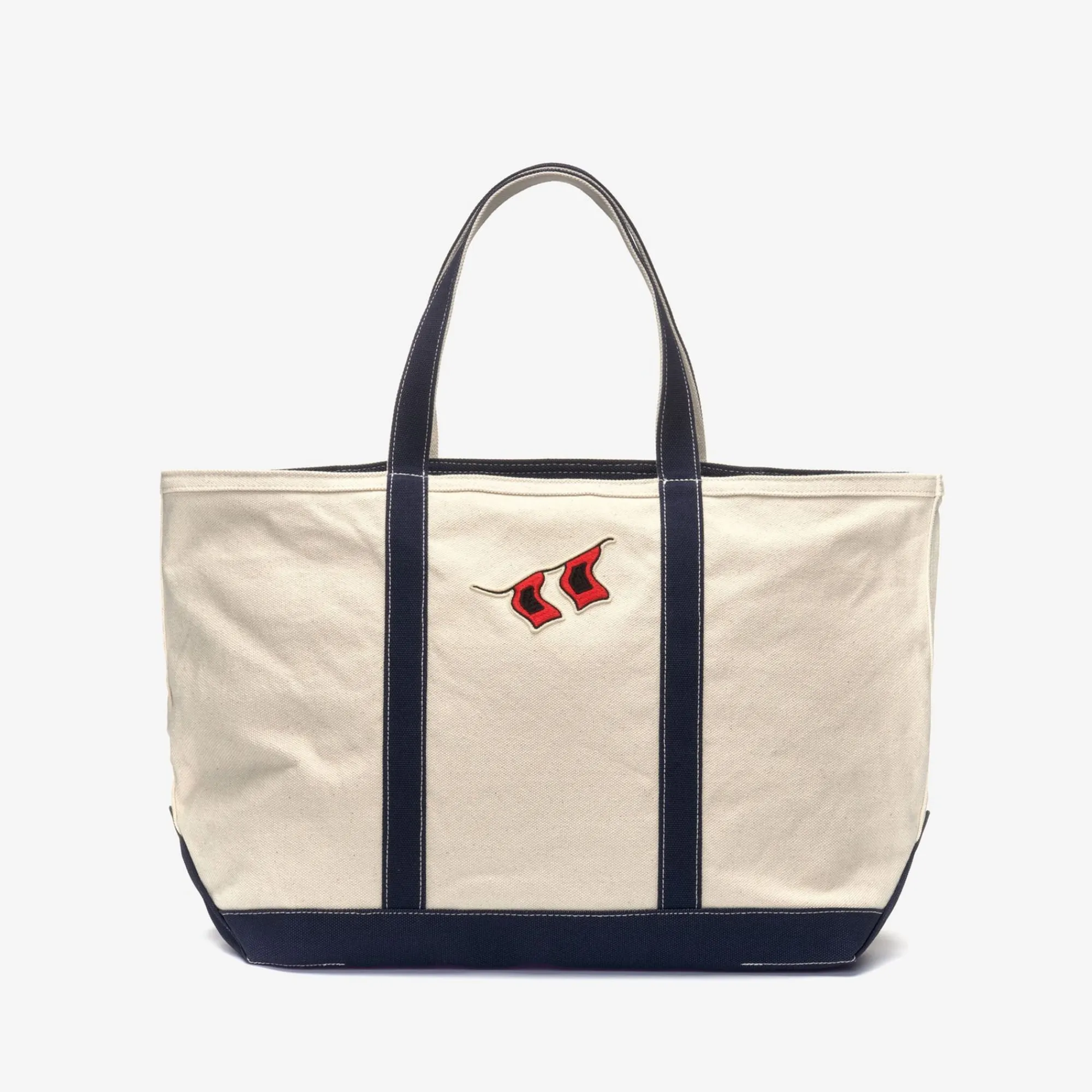 K-WAY Porter Hurricane - Bags - Tote Bag - Unisex - Off White-Blue Navy Online