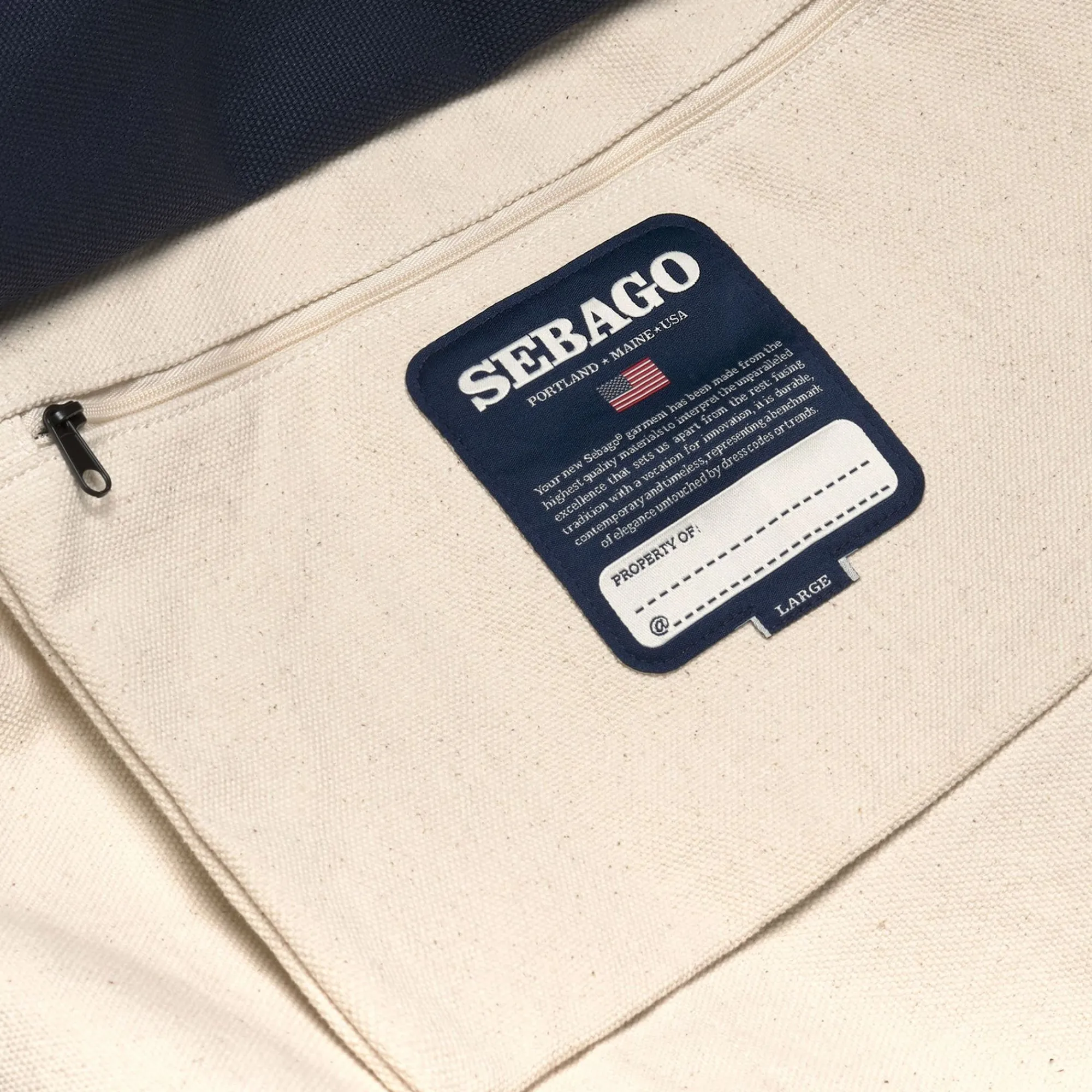 K-WAY Porter Hurricane - Bags - Tote Bag - Unisex - Off White-Blue Navy Online