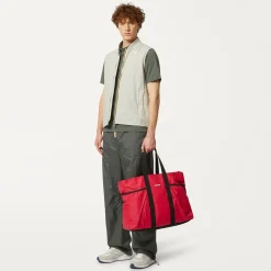 K-WAY Saint Malo - Bags - Tote Bag - Unisex - Red Berry Cheap