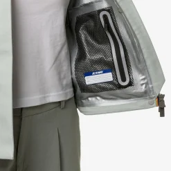 K-WAY Sarthe Linen Blend 2L - Jackets - Short - Woman - Grey Sage-Silver Cheap