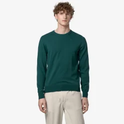 K-WAY Sebastien Cotton Ps - Knitwear - Pullover - Man - Green June Clearance