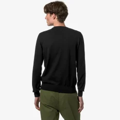 K-WAY Sebastien Cotton Ps - Knitwear - Pullover - Man - Black Pure New