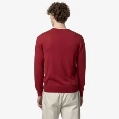 K-WAY Sebastien Cotton Ps - Knitwear - Pullover - Man - Red Dk Best