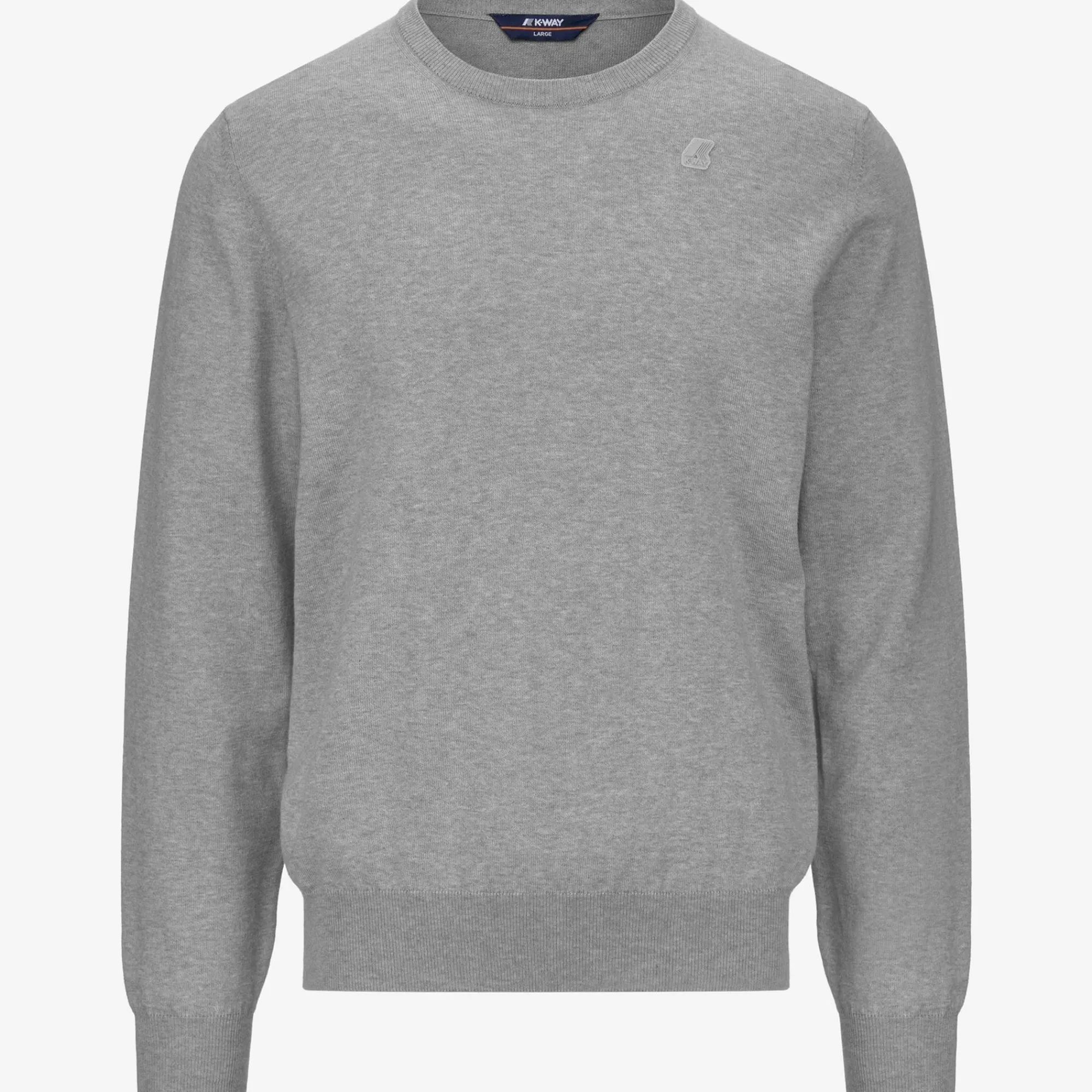 K-WAY Sebastien Cotton Ps - Knitwear - Pullover - Man - Grey Mel Store