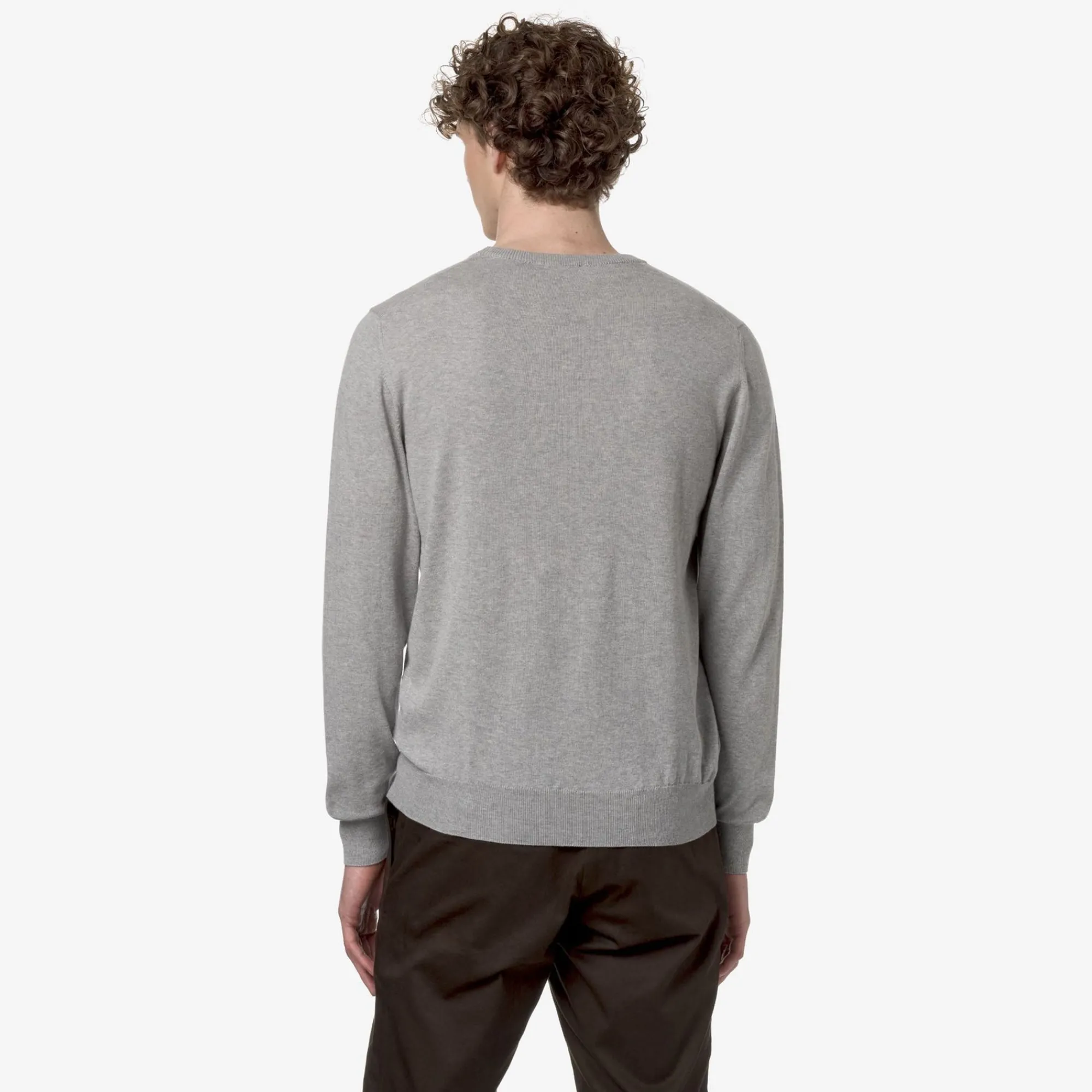 K-WAY Sebastien Cotton Ps - Knitwear - Pullover - Man - Grey Mel Store