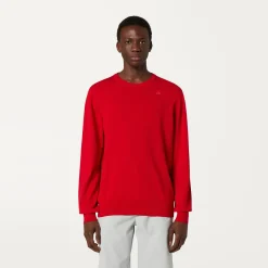 K-WAY Sebastien Cotton Ps - Knitwear - Pullover - Man - Red Flash Sale