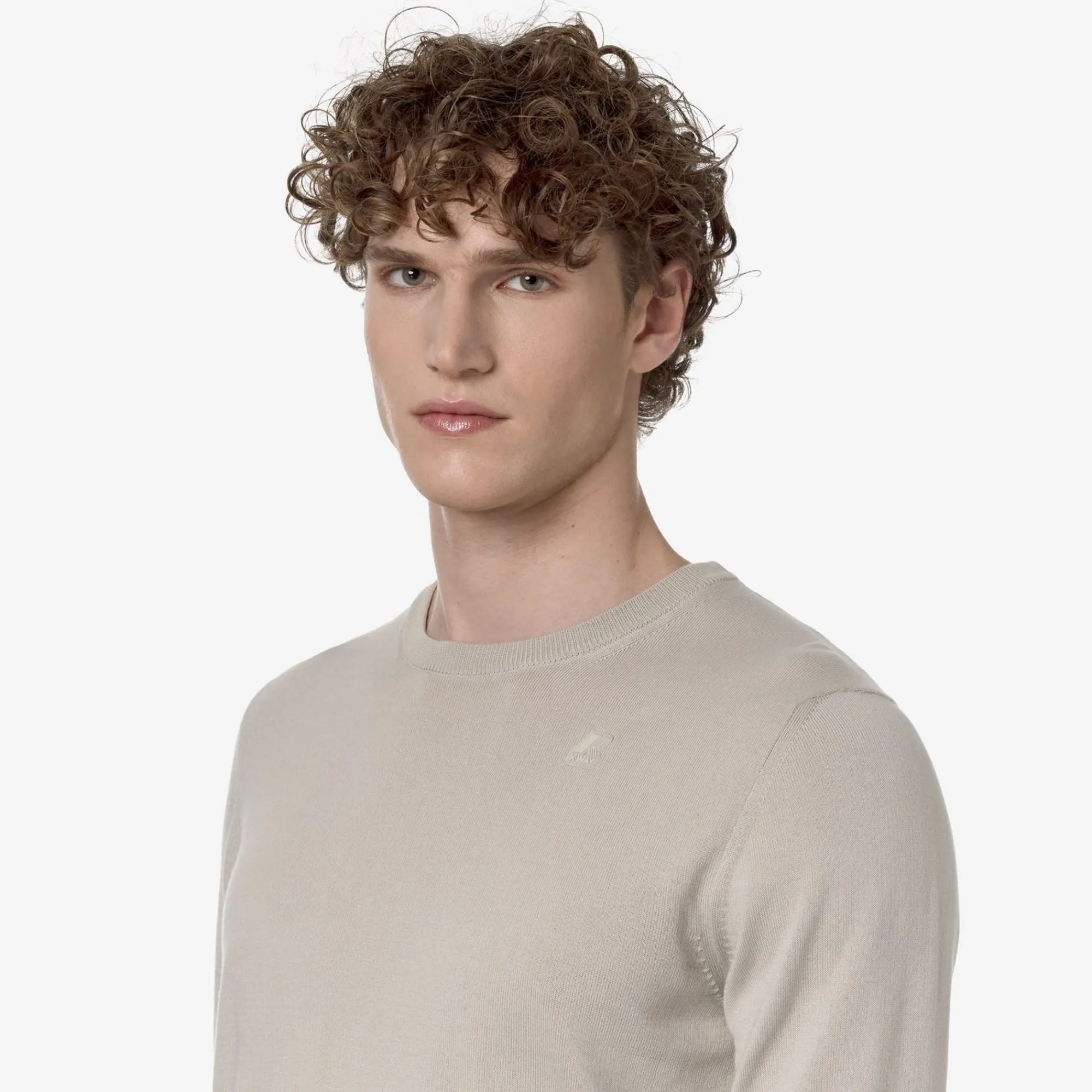 K-WAY Sebastien Cotton Ps - Knitwear - Pullover - Man - Beige Lt Cheap